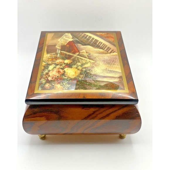 Lena Lui Ercolano Italy Wooden Music Box Presents Harmonic Duet by Lena Liu - Picture 5 of 15